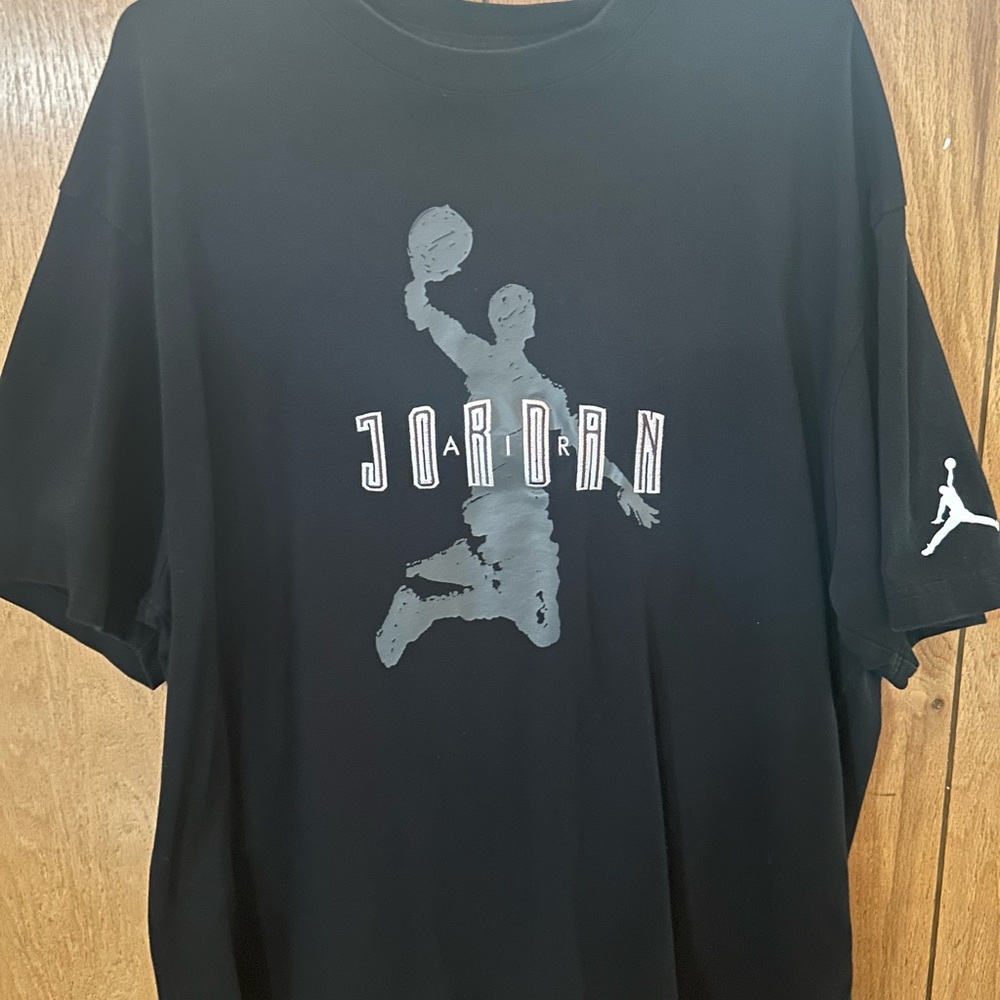 Jordan Black and Red Logo T-Shirt